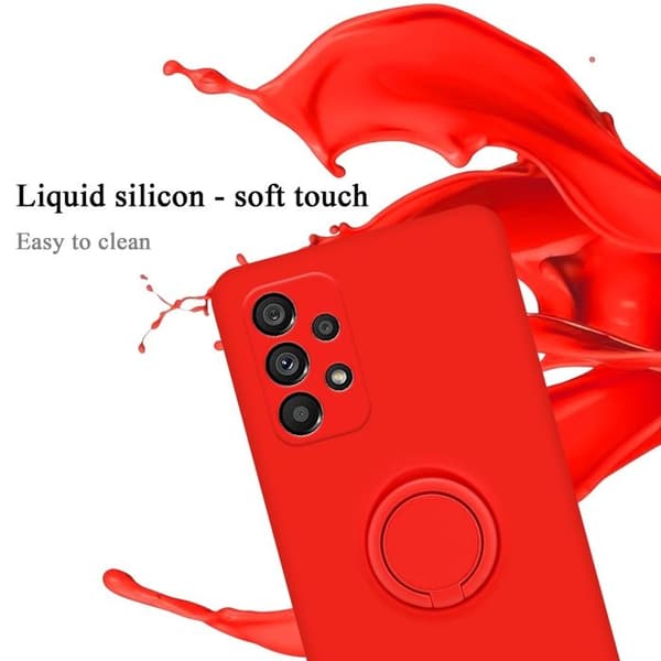 Skyddsfodral för Samsung Galaxy A73 5G i LIQUID RED Stötabsorberande Röd