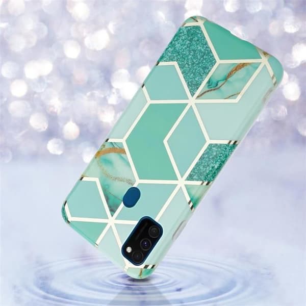 Skal för Huawei P20 LITE 2018 / NOVA 3E i Ljus Grön Marmor Nr. 3 Skyddsetui Grön