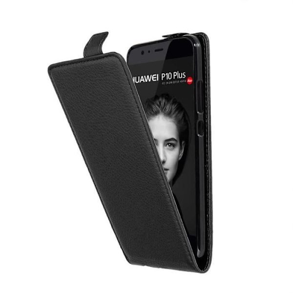 Cadorabo Fodral till Huawei P10 PLUS i JET SVART.