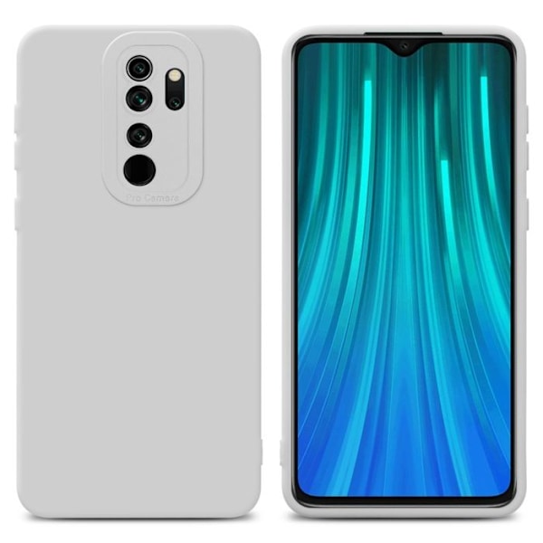 Fodral till Xiaomi RedMi NOTE 8 PRO i WHITE FLUID Fodral i flexibelt TPU silikonskydd Vit