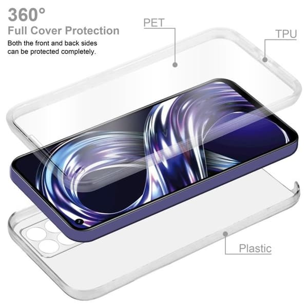 Transparent skydd för Realme 8i / Narzo 50 4G Vit