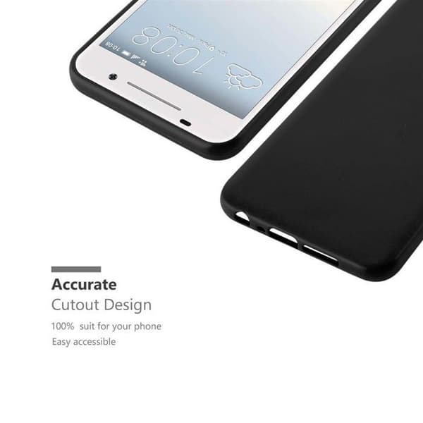 Skyddsfodral för HTC ONE A9 Skyddsfodral i MATTSVART METALLIC Design Svart