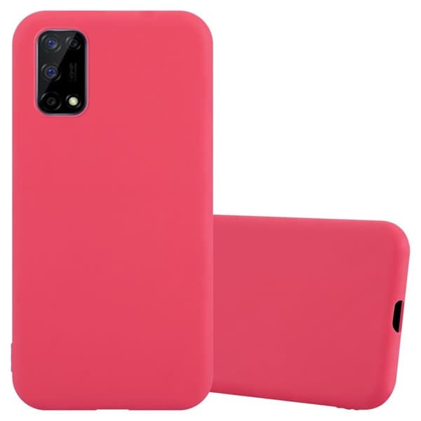 Skyddsskal för Realme 7 5G CANDY RÖD Stötsäker Silikon Röd