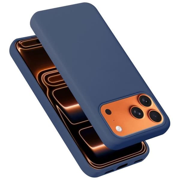 Skal för iPhone 17 PRO MAX Stötabsorberande i LIQUID BLUE Blå