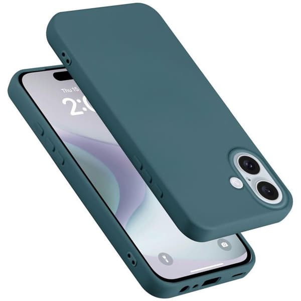 Skal för iPhone 16 Stötabsorberande i LIQUID GREEN Grön