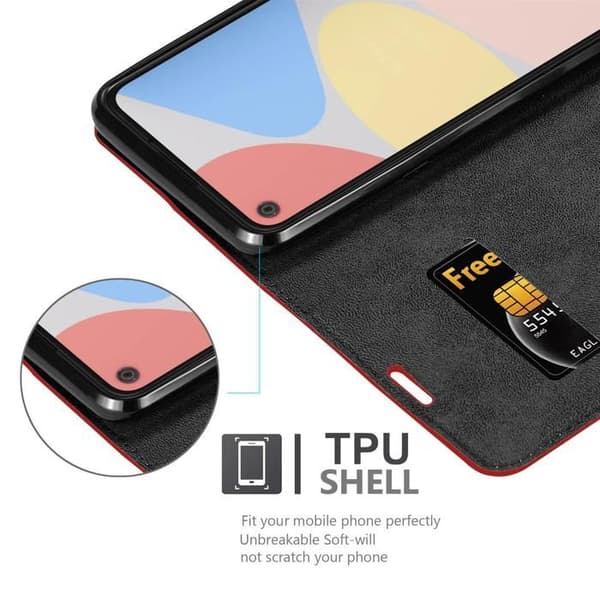 Fodral för Google PIXEL 4A Skal i ÄPPLE RÖD Röd
