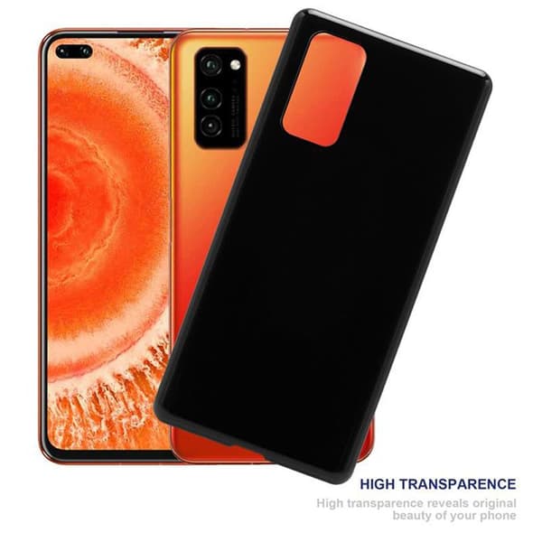 Transparent stötsäker silikonfodral för Honor View 30 Svart