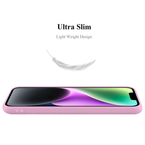 Skal för iPhone 14 PLUS CANDY ROSE VIF Stötsäker Silikon Ros