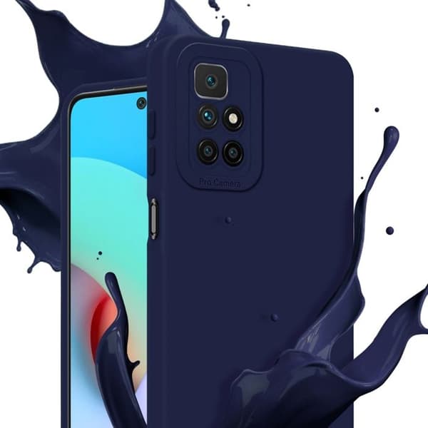 Skyddsfodral för Xiaomi RedMi 10 i MÖRKBLA FLYTANDE Antichock Blå