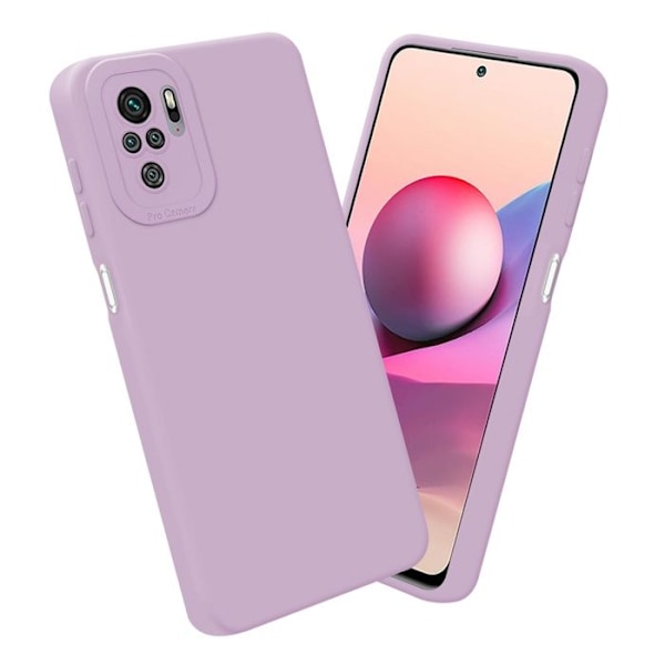 Coque för Xiaomi RedMi NOTE 10 4G / RedMi NOTE 10S i FLUID CRÈME Hölster Etui Fodral i flexibelt TPU-silikon Skydd Rosa