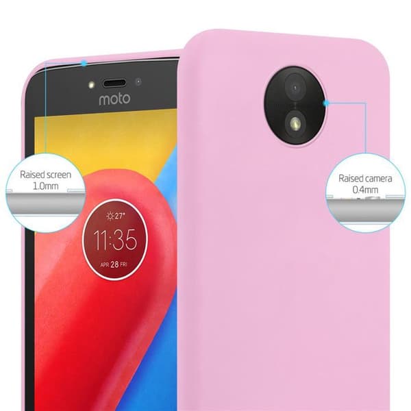 Skyddsskal för Motorola MOTO C CANDY ROSE VIF Stötsäker Silikon Ros
