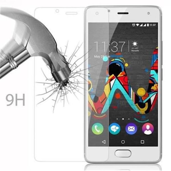 Cadorabo härdat glas WIKO U FEEL skärmskyddsfilm härdat skydd för display HÖG TRANSPARENS Transparent