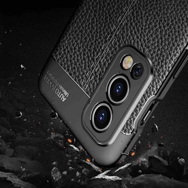 Coque för OnePlus Nord 2 - CADORABO - Djupsvart - TPU-silikon - Lätt skydd - Design i konstläder Djup svart