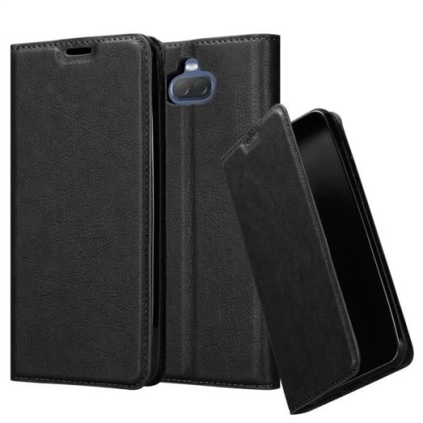 Fodral - CADORABO - Sony Xperia 10 PLUS - Syntetiskt läder - Magnetstängning - Ställfunktion Svart