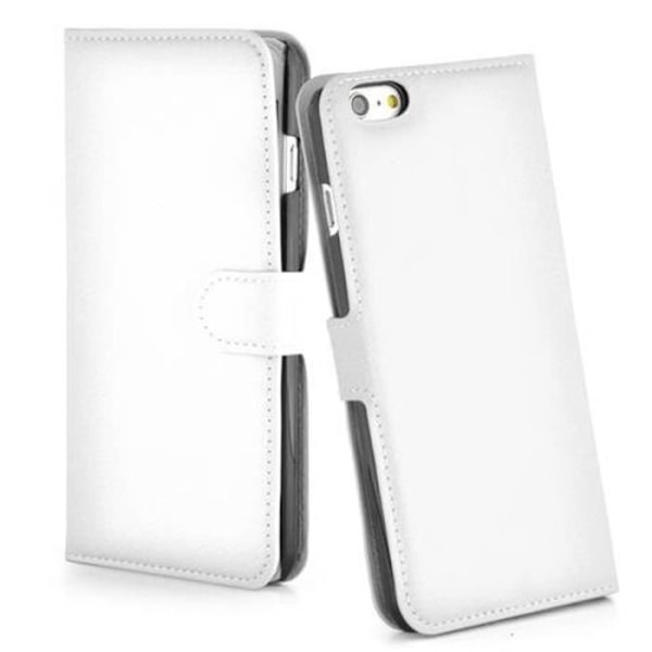Apple iPhone 6 PLUS Fodral - iPhone 6S PLUS i VIT ALABASTER från Cadorabo Helt skyddsfodral med flip flik och stativ