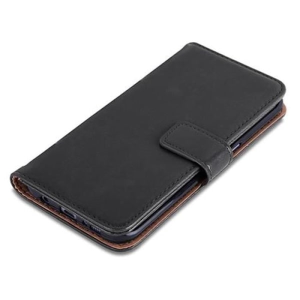 Samsung Galaxy S7 EDGE Fodral i JET BLACK från Cadorabo (LYXdesign) Helt skyddsfodral med flip flik och stativ