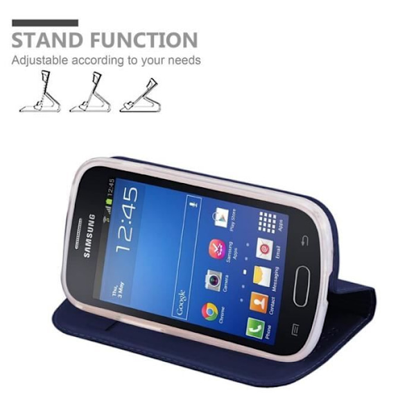 Cadorabo Fodral till Samsung Galaxy S3 MINI i KLASSIG MÖRKBLÅT