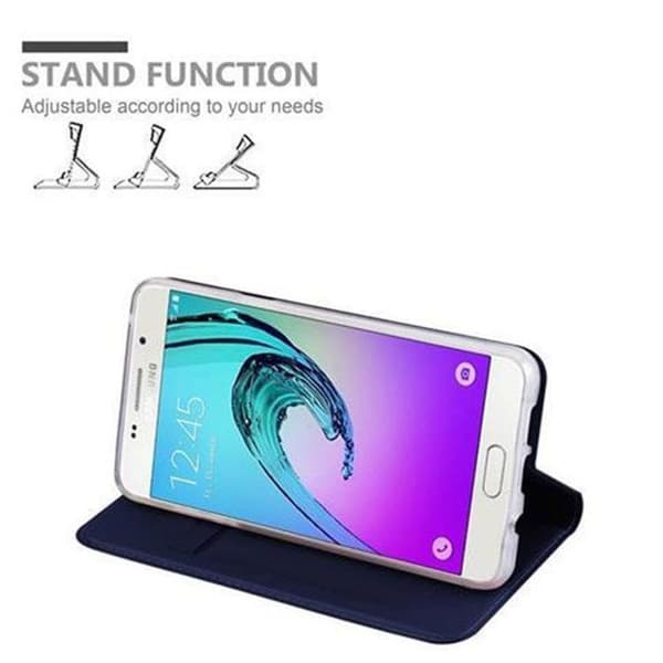 Flip-fodral för Samsung Galaxy A5 2016 i MÖRKBLAU CLASSY Plånbok Stötsäker Blå