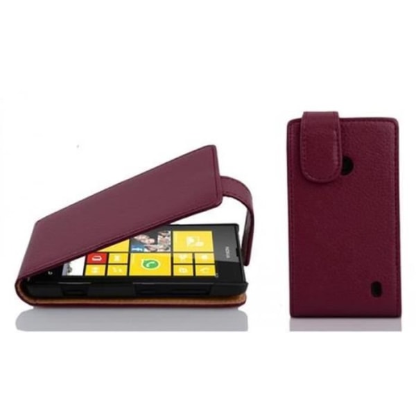 Cadorabo Fodral Nokia Lumia 520 DESIGN FLIP Style Fodral Fodral Fodral konstläder Struktur ORCHID LILA
