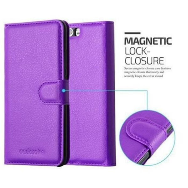 Huawei P10 Fodral i VIOLET ORCHID by Cadorabo Helt skyddsfodral med Flip Flip och praktiskt horisontellt stativ i