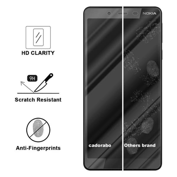 Härdat skärmskydd för Nokia 1 PLUS Vit