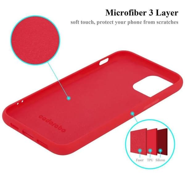 Skal för iPhone 13 MINI Stötabsorberande i LIQUID RED Röd