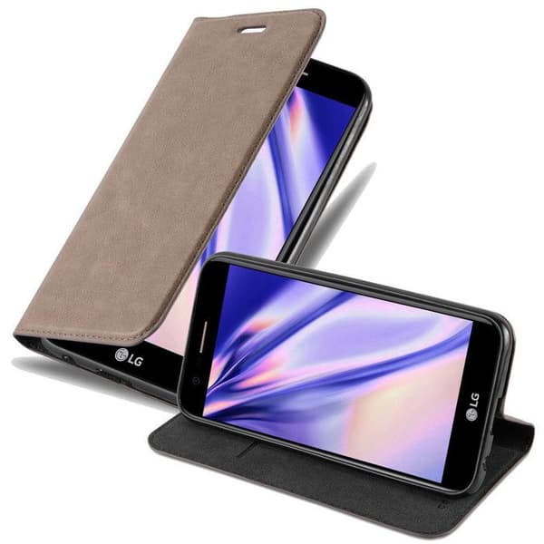 Fodral för LG K10 2017 Skal i MÖRK BRUN brun