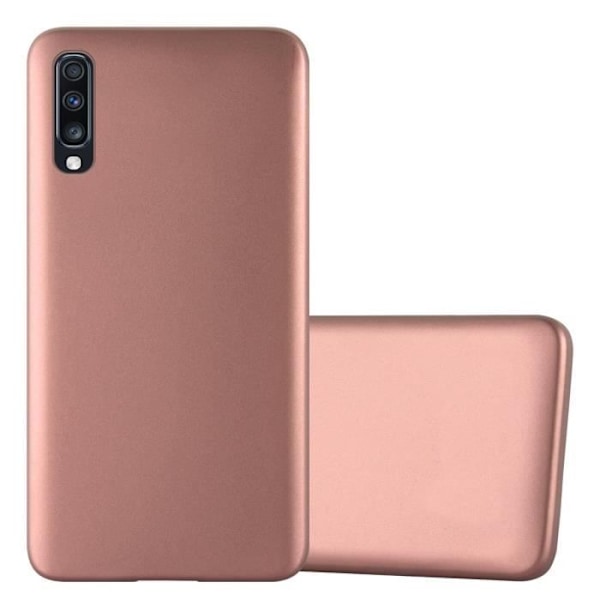 Coque - CADORABO - Samsung Galaxy A70 / A70s - Skydd i silikon TPU - Matt design - Guldrosé Rose guld