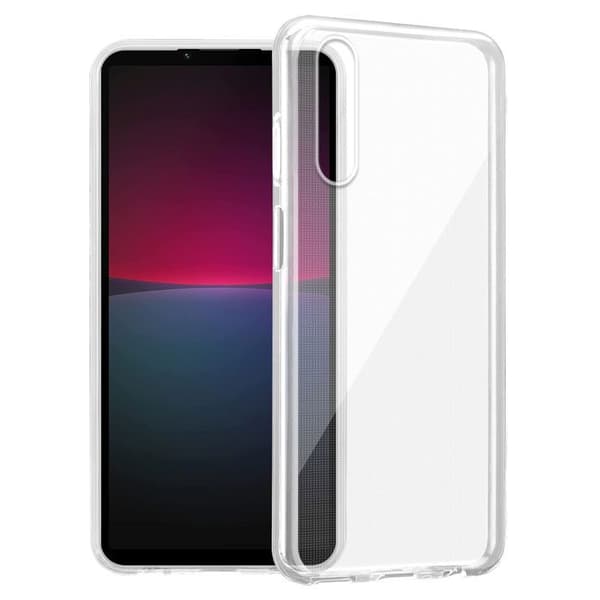 Transparent stötsäker silikonfodral för Sony Xperia 10 IV Vit
