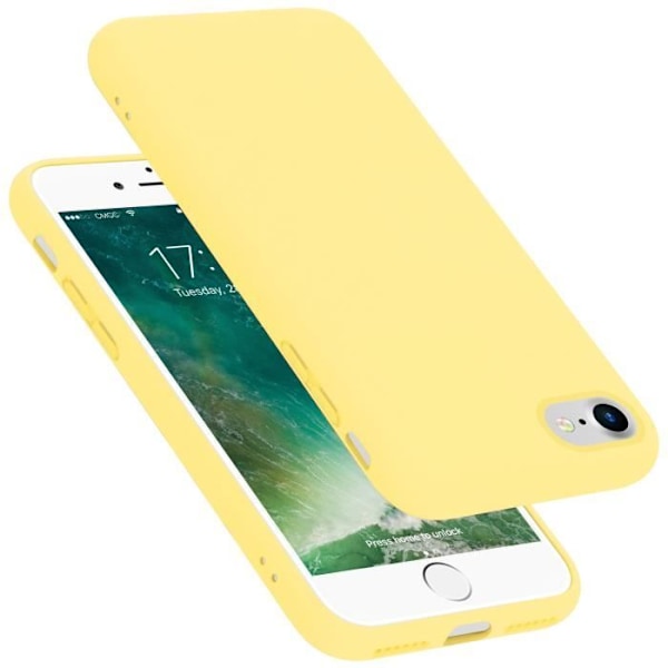 Coque - CADORABO - iPhone 7 / 7S / 8 / SE 2020 - Silikon TPU - Gul - Stötskydd Gul