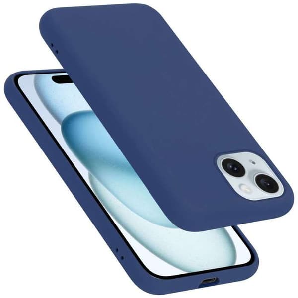 Skal för iPhone 15 PLUS Stötabsorberande i LIQUID BLUE Blå