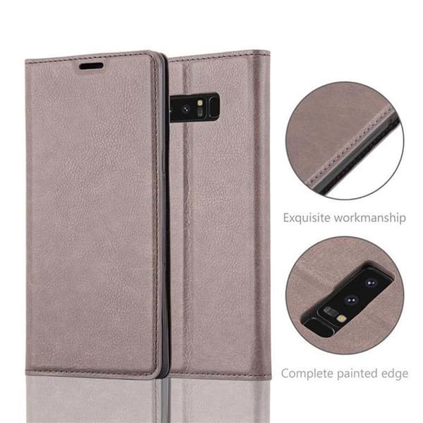 Etui för Samsung Galaxy NOTE 8 Fodral i MÖRK BRUN brun