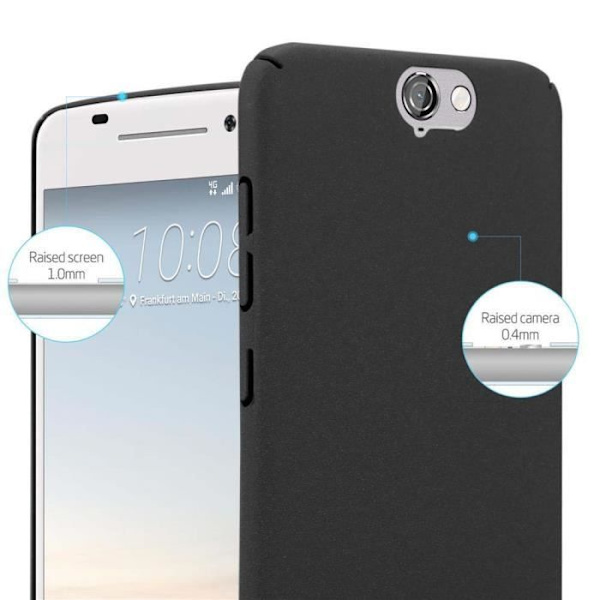 Coque - CADORABO - HTC ONE A9 - Frostad Skydd - Modern Design - Styv Svart