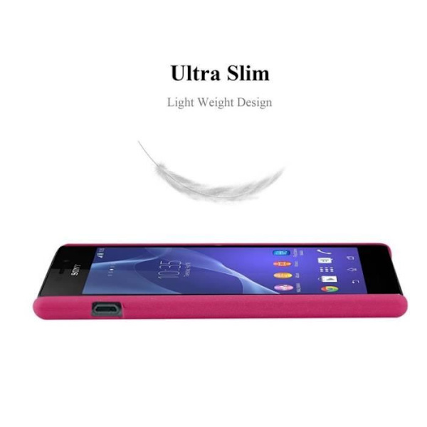 Coque - CADORABO - Sony Xperia M2 / M2 Aqua - Hård skydd - Matt design - Rosa färg Rosa