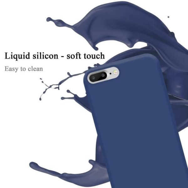 Fodral för iPhone 7/7S/8 PLUS - CADORABO - Silikon TPU - Mjuk skydd - Tunn design - Färg Blå Blå