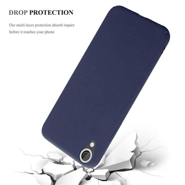 Coque - CADORABO - HTC Desire 820 - Hårt skydd - Matt design - Blå färg Blå