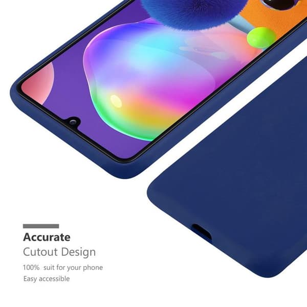 Skyddsfodral för Samsung Galaxy A31 CANDY MÖRKBLOMMA Stötskydd Silikon Blå