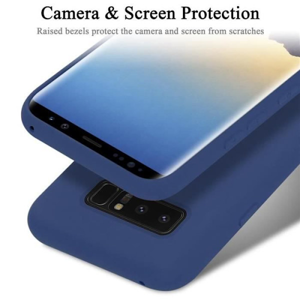 Telefonfodral - CADORABO - Samsung Galaxy NOTE 8 - Silikon TPU - Optimalt skydd - Lätt design Blå