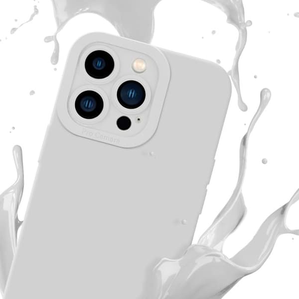 Skyddsfodral för iPhone 14 PRO i FLUID VIT Stötsäker Vit
