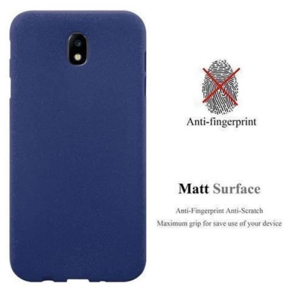 Samsung Galaxy J5 2017 (7) Fodral i DARK BLUE FROST av Cadorabo (FROST Design) Ultratunt mjukt silikongel TPU-fodral med