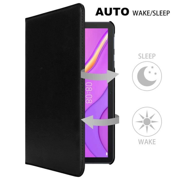 Tabletfodral - Cadorabo - Huawei MatePad T 10/T 10s - Svart Sureau - 360° skydd - Inbyggt ställ NOIR SUREAU