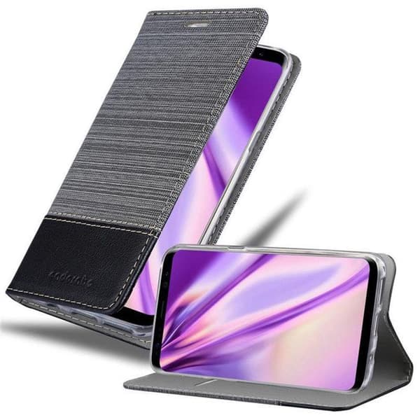 Skyddsfodral för Samsung Galaxy S8 i GRÅ SVART Etui Case Skydd Grå