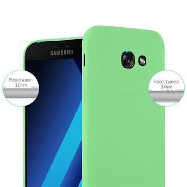 Samsung Galaxy A5 2017 (7) Fodral CANDY PASTELL GREEN Cadorabo DESIGN CANDY Cover TPU Silikonskydd Fodral Skal Ultra Slim Bumper