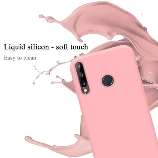 Coque - CADORABO - Huawei P40 LITE E - Silikon TPU - Stötskydd - Tunn och lätt design Rosa