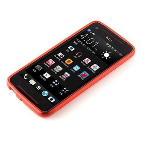 HTC BUTTERFLY S RÖTT Fodral Cadorabo DESIGN Röd