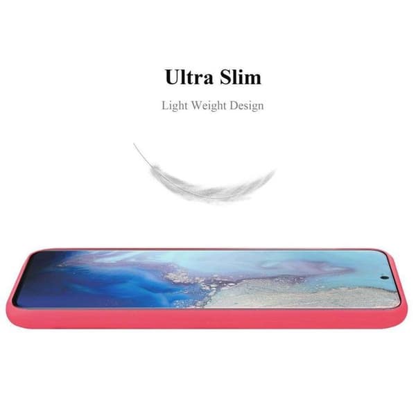 Skyddsskal för Samsung Galaxy S20 CANDY RÖD Stötsäker Silikon Röd
