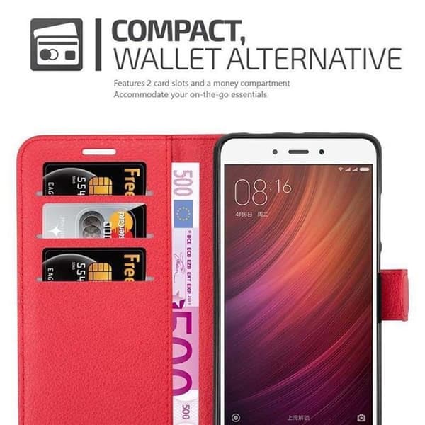 Fodral för Xiaomi RedMi NOTE 4 i KIRSCHRÖD Röd
