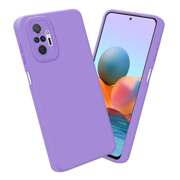 Fodral till Xiaomi RedMi NOTE 10 PRO i LIGHT LILA FLUID Fodral i flexibelt TPU silikonskydd