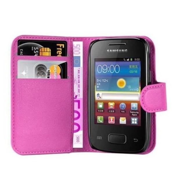 Samsung Galaxy POCKET 2-fodral i CANDY PINK från Cadorabo Helt skyddsfodral med flipflik och horisontellt stativ