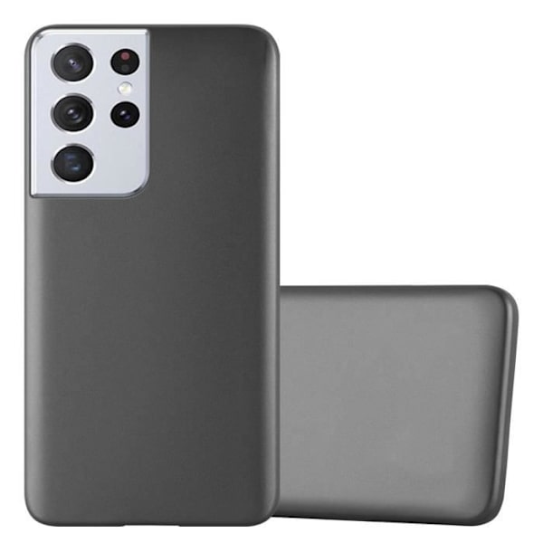 Coque - CADORABO - Samsung Galaxy S21 ULTRA - Silikonskydd TPU - Matt Design - Flexibel Grå